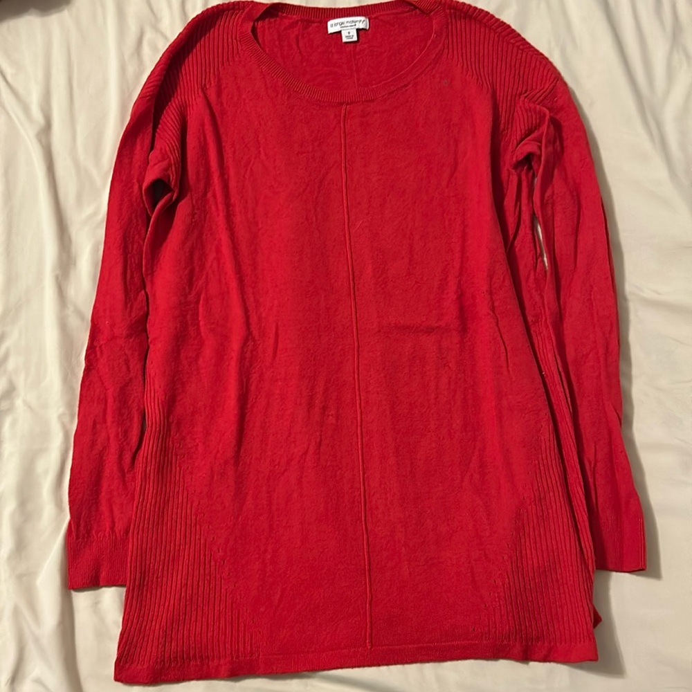 Maternity red sweater